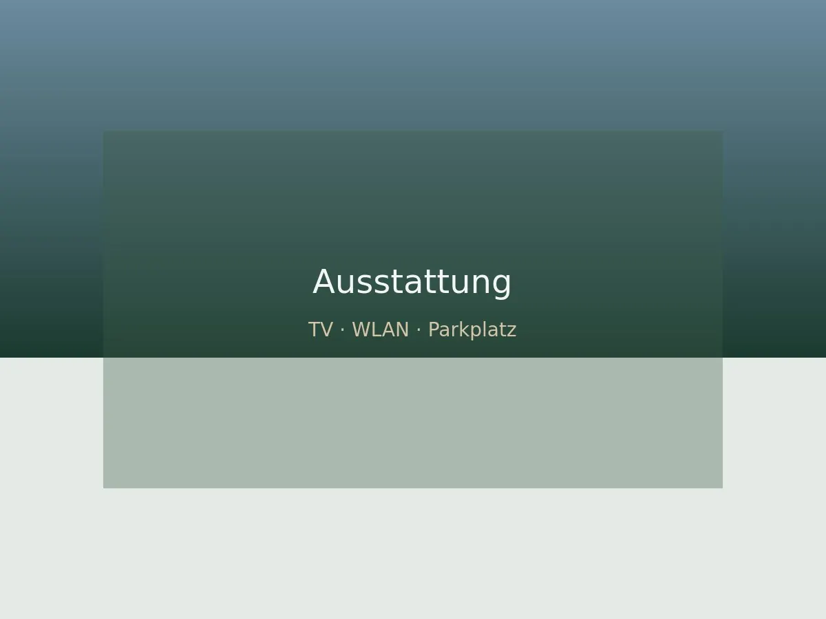 Ausstattung – Platzhalter